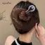 AqToCna Ngọc Trai Kim Loại Hình Chữ U Tóc Sti Retro Xanh Trắng Sứ Hình Chữ U Hanfu Kẹp Tóc Phụ Kiện Tóc AqToCna