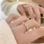 Nhẫn zircon micro-ind cá nhân hóa với lớp ánh sáng sang trọng, phù hợp mọi dịp