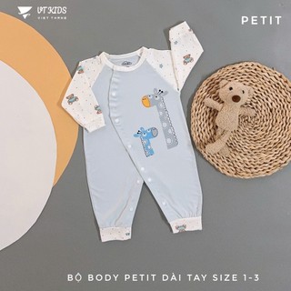 Bộ body petit hươu cao cổ cho bé sơ sinh từ 3-9kg