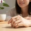 Nhẫn đôi trái tim hợp kim tối giản, thời trang - Quà tặng ý nghĩa