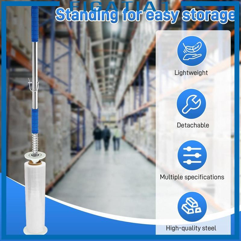 Pallet Co Giãn Wrap Dispenser Cầm Tay, Thép Không Gỉ, Co Quấn Giá Đỡ Phù Hợp Với Chiều Rộng Phim 6-20 inch