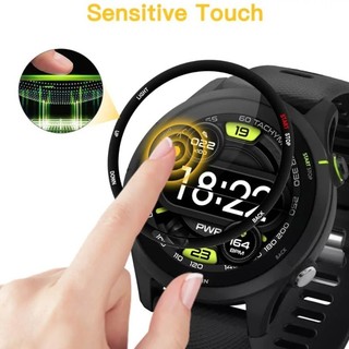 10 Chiếc Kính Cường Lực Cạnh Đen Cho Garmin Forerunner 570 970 965 955 945 45S Cong Bảo Vệ Màn Hình Cho Garmin Forerunner 265S 265 255 255M 255 245M 165 158 HD Kính Bảo Vệ