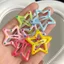 21 Miếng [Newcomers Enjoy 5 Yuan Off] Kẹp Tóc Ngôi Sao Màu Dopamine Ngôi Sao Năm Cánh Mặt Kẹp Tóc bb Clip IRJF