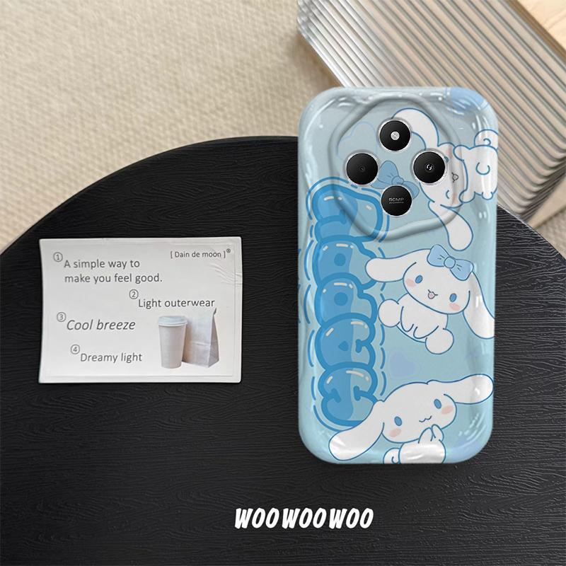 Vỏ Cho Redmi 14C POCO C75 Phim Hoạt Hình Kem Sanrio Cặp Đôi Mềm TPU 3D Sóng Silicon Vỏ Điện Thoại