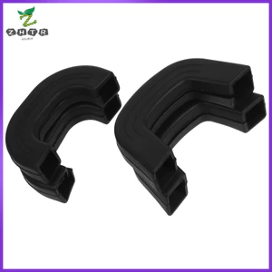 4 Chảo Bảo Vệ Splatter Nồi Bao Găng Tay Cách Nhiệt Tay Cầm 9.00X4.50X2.00CM Đen zhenghtr