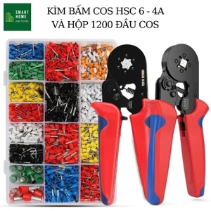 Set kìm uốn dây điện và đầu nối COS HSC8 6-4A 0.25-10mm 2 23-7AWG/ 0.08-10mm 2 28-7AWG có độ chính xác cao kìm