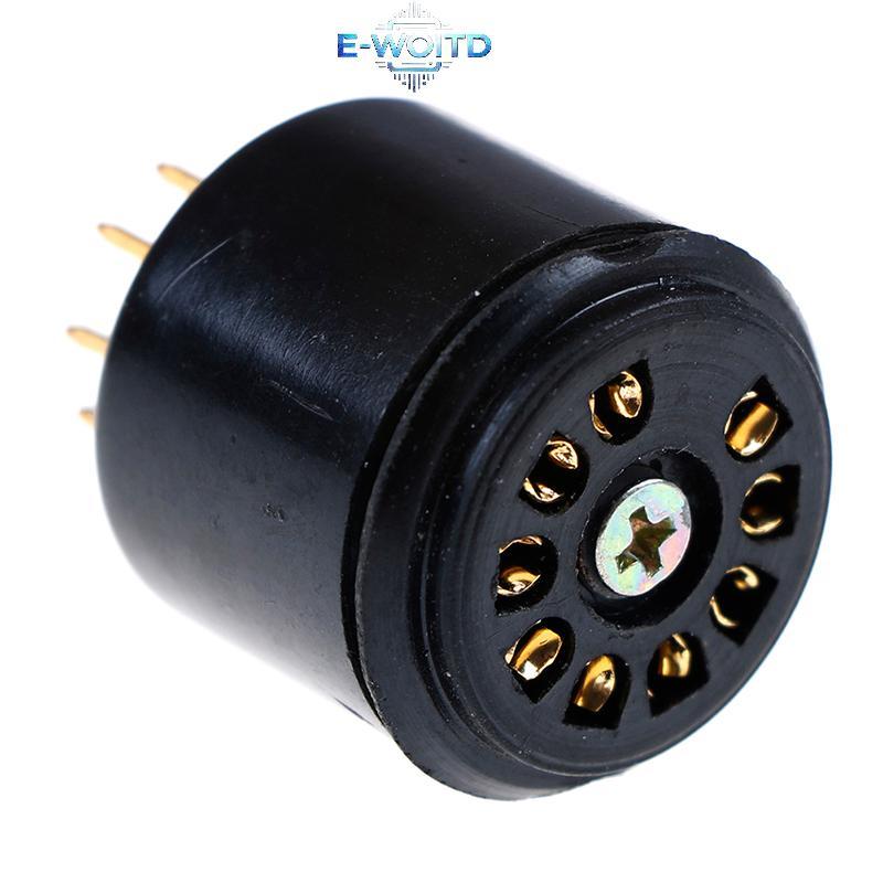 E-WOITD 2x mạ vàng 9pin bakelite ống soet tiết kiệm cho 12AX7 ECC83 5670 6DJ8 E-WOITD
