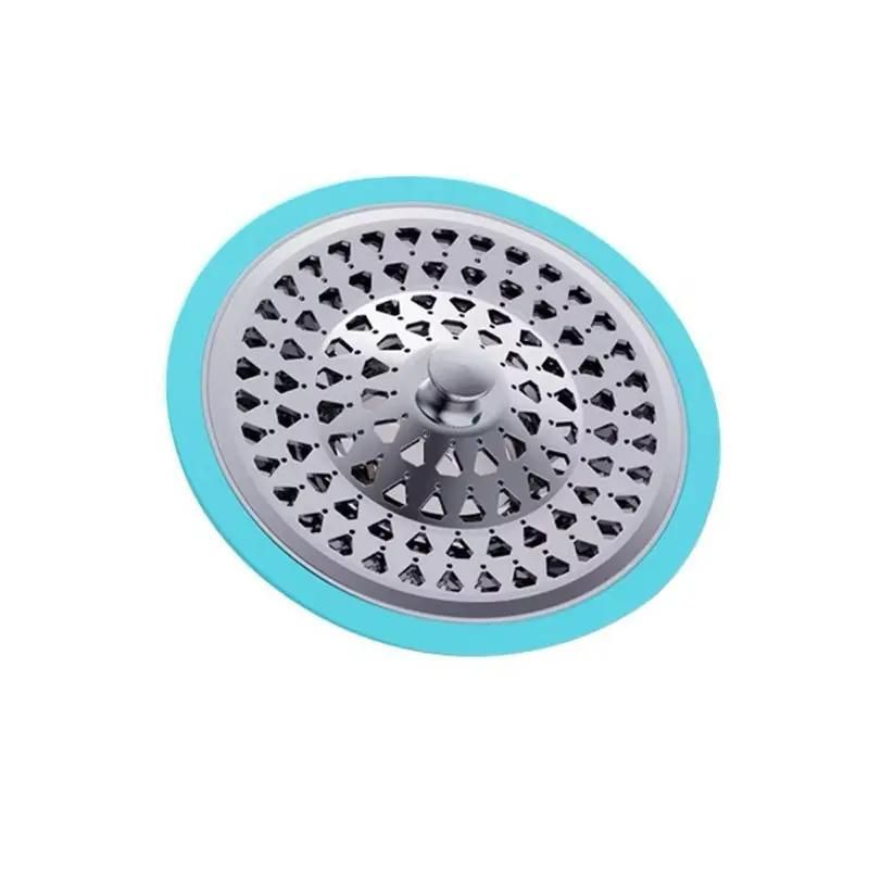 (Inox) Nắp đậy cống thoát sàn cao cấp,viền silicon đậy kín,Thoát nước nhanh Chống hôi chống côn trùnġ