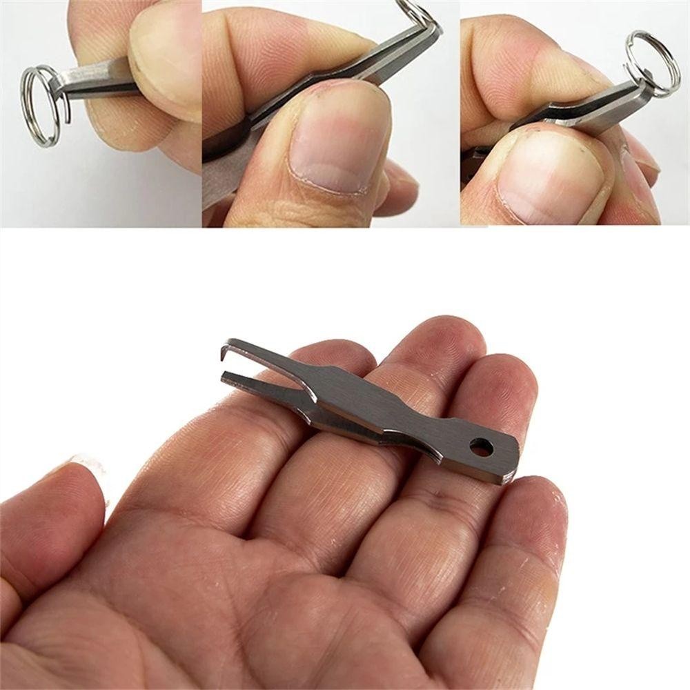 Kìm cắt dây câu cá đa năng tiện dụng chất lượng cao Mở vòng xoắn (Split Rings)，Sửa chữa, thay đổi mồi câu, lưỡi câu