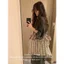 LittleChicThings Nguyên Bản Tím Tím Nhỏ Tulip Xếp Ly Ren Tươi Phong Cách Kỳ Nghỉ Túi Một Vai