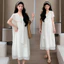 Đầm dài thanh lịch cho bà bầu mùa hè với thiết kế thời thượng của streamer