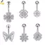 Nhẫn nút rốn pha lê zircon cho nữ bé gái với thiết kế gợi cảm và cá tính mới