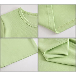 Áo thun nữ cổ tròn ngắn tay slim-fit mùa hè, phong cách mới đơn giản, đa dạng màu sắc
