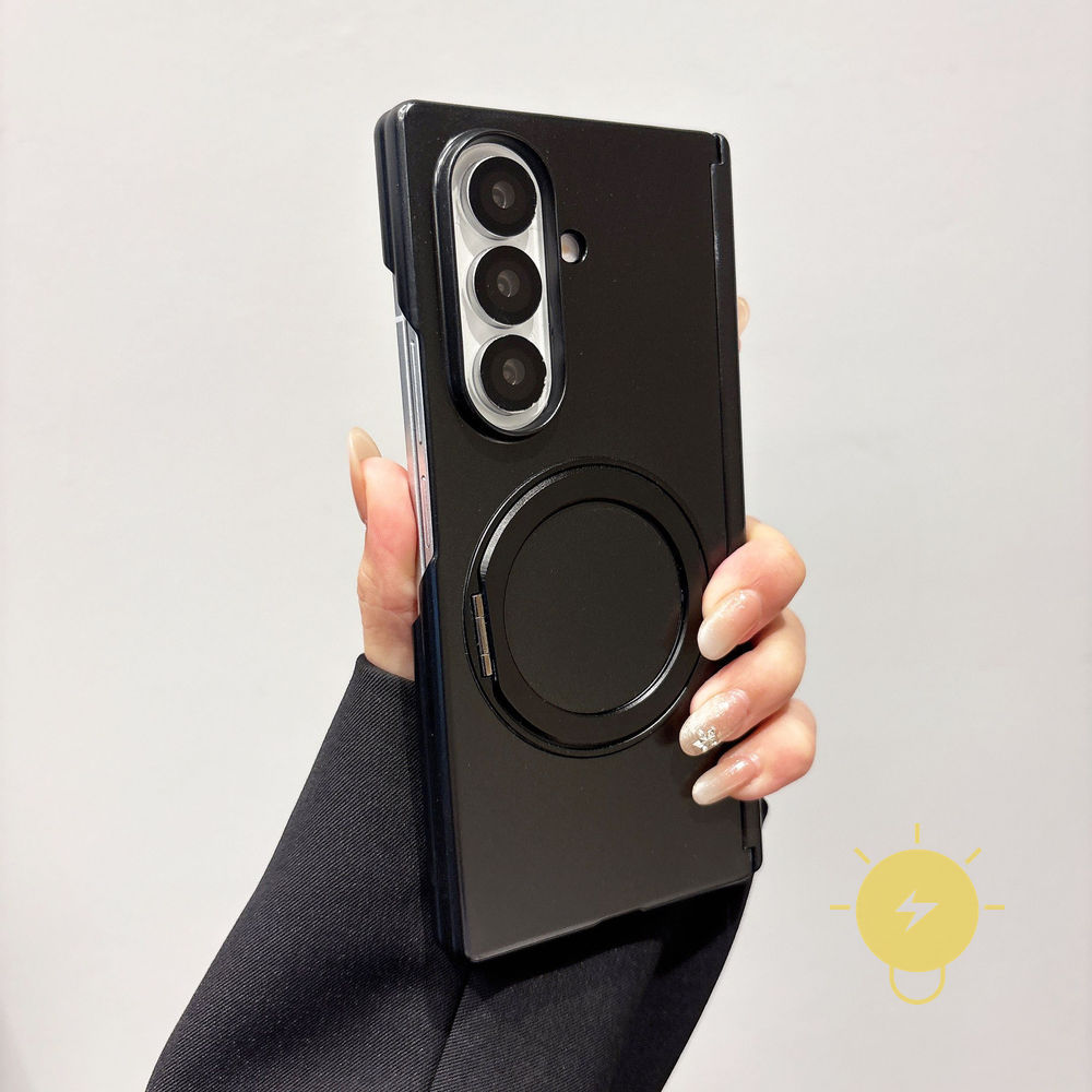 Phone Case For SAMSUNG Galaxy Z Fold 7 / Z Fold 6 / Z Fold 5 / Z Fold 4 with Griptok TPU Metal Aesthetic Korean Cute