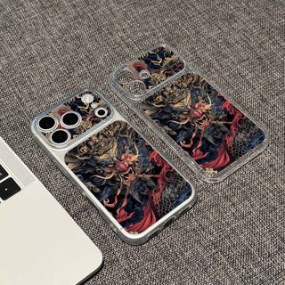 Cửa sổ lớn God of Wealth Thích hợp cho vỏ điện thoại Apple 17 Bao gồm tất cả iPhone16pro / 15 Trong suốt 14 chống sốc