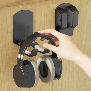 Giá đỡ tai nghe có thể gập lại BTM Chất kết dính chắc chắn cho tai nghe và bộ điều khiển Khoan cần gắn tường hoặc sử dụng máy tính để bàn