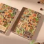 A5 Thân Thiện Với Môi Trường Retro Notebook Nút Chai Nối Cà Phê Đất Tem Phong Cách Tái Chế Notepad Hàng Có Sẵn LXJM