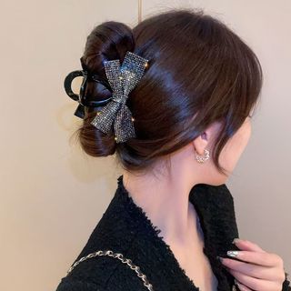 Kẹp Đầu Sau Cao Cấp với Ngôi Sao Lấp Lánh và Nơ Cá Mập - Phụ Kiện Tóc Sang Trọng
