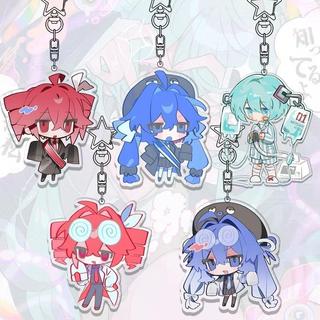 Móc khóa Anime Hatsune Miku Kasane Teto Vocaloid Mesmerizer Acrylic Keychain phụ kiện treo túi xách quà tặng sinh nhật