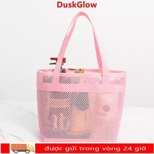 Túi tắm lưới DUSKGLOW, Túi tắm Túi vệ sinh có thể tái sử dụng, Túi sinh thái Túi đựng mỹ phẩm khô nhanh di động Phòng tắm