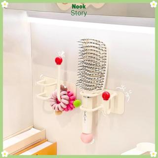 Giá để đồ máy sấy tóc NOOKSTORY, Móc băng đô treo tường không đục lỗ chống nước, Giá đỡ máy sấy tóc đa chức năng tiết kiệm không gian tự dính bền bỉ cho trang sức