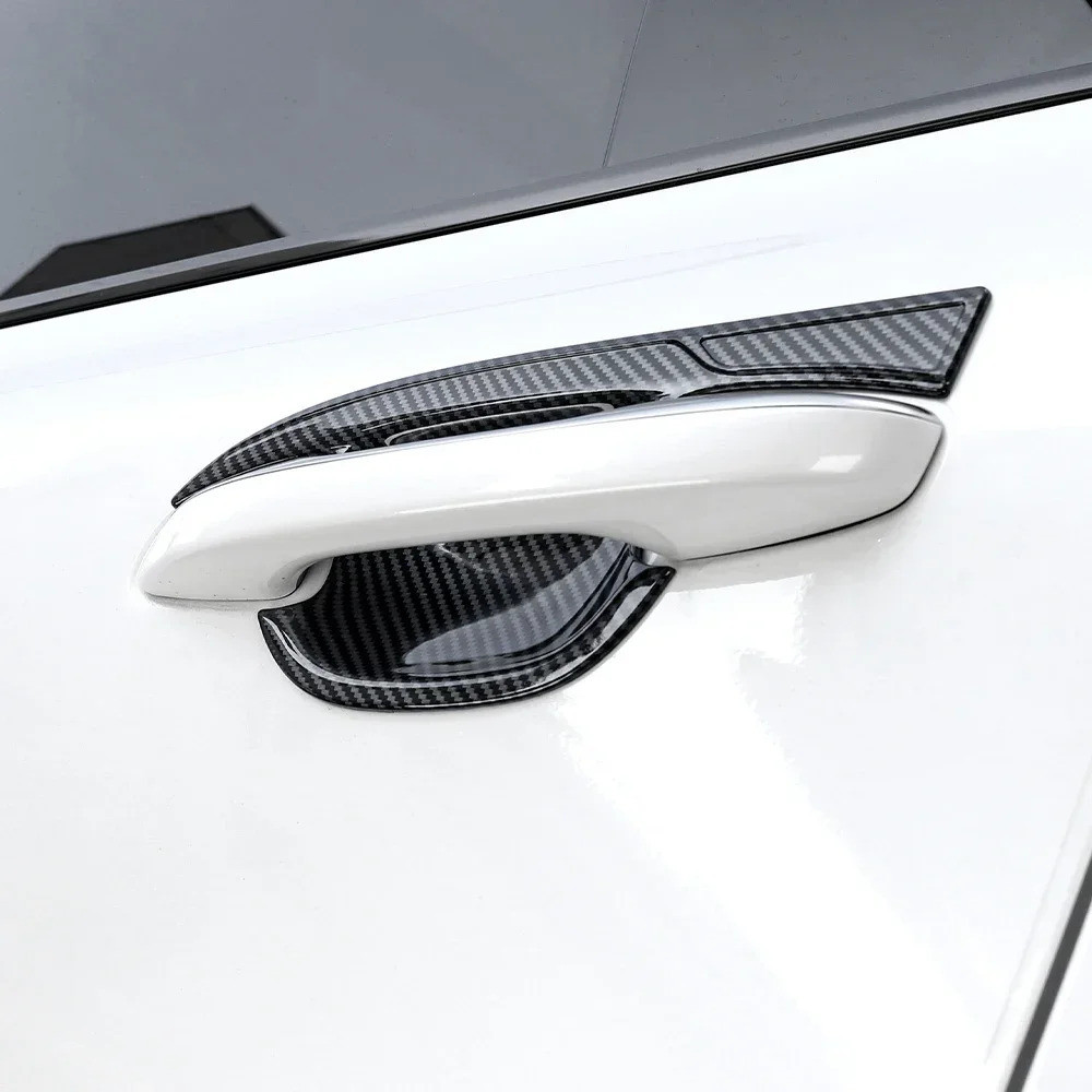 Dành Cho Xe Kia Sorento MQ4 2021 2022 2023 2024 2025 2026 Sợi Carbon Đen Tay Nắm Cửa Bao Cửa Bát Bảo Vệ Viền LHD RHD