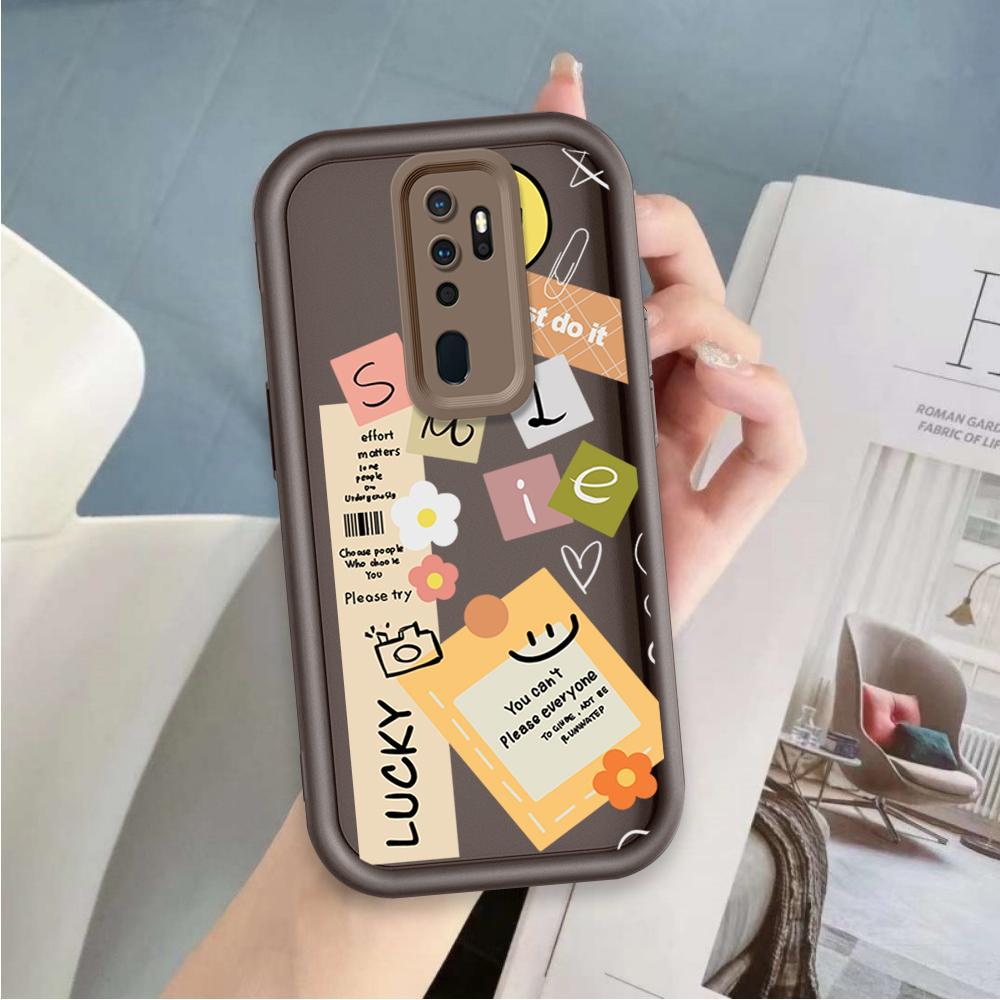 Ốp Lưng Cho OPPO A9 2020 A5 2020 A11 Phim Hoạt Hình Silicon Mềm Ốp lưng TPU Nhãn Nụ Cười Hoa Mắt Thiên Thần Ốp Lưng Chống Sốc
