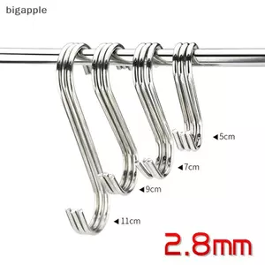 Móc thép không gỉ hình chữ S bigapple, Móc treo đa chức năng. RDG