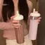 TRTR 500 / 850ml Chai Nước Trái Cây Sữa Cốc Nhựa Có Nắp Ống Hút Bong Bóng Trà Cà Phê Trong Suốt Dung Tích Lớn Drinkware VN