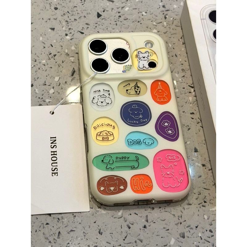 Màu Rỗng Chó Tây Cao Nguyên Thích Hợp Cho iPhone17promax Vỏ Điện Thoại 16pro Apple 15 / 14 / 13XS