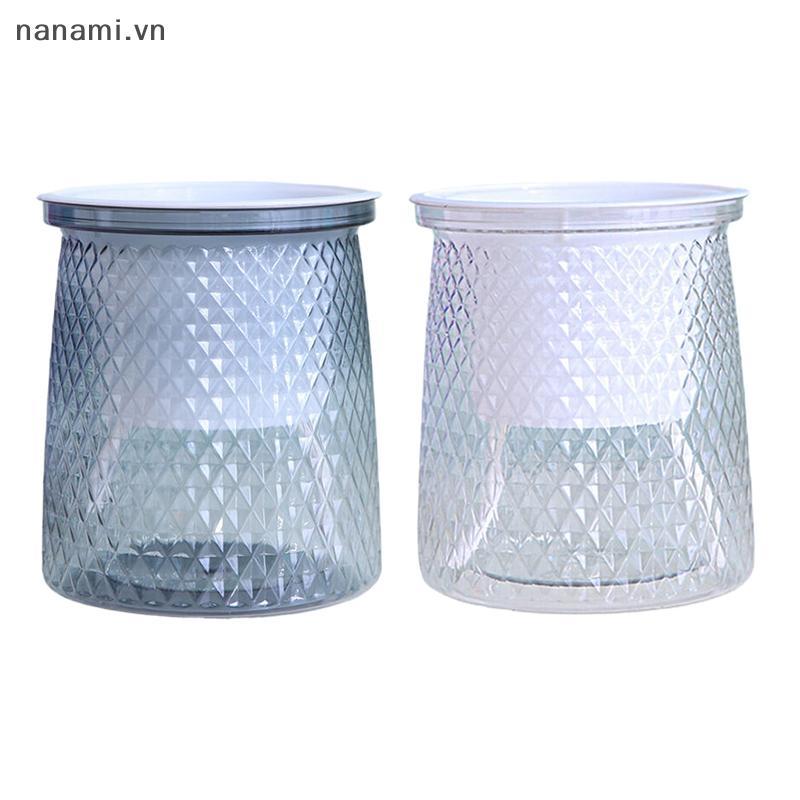 [nanami] Chậu trồng cây tự tưới hai lớp Bình hoa bằng nhựa trong suốt Chậu hoa lười tự động Trang trí chậu hoa thủy canh [VN]