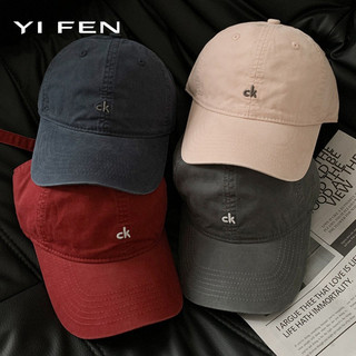 YIFEN Mỹ Retro Đơn Giản Chữ Thêu Mũ Bóng Chày Nữ 2026 Phong Cách Mới Rộng Vành Mềm Top Cặp Đôi Mũ