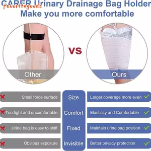 FAVORITEGOODS Ống thông tay áo, Túi đựng nước tiểu có thể giặt được Hộp đựng ống thông, Ống thông đa năng Chăm sóc bệnh nhân Dây tiết niệu Hỗ trợ không kiểm soát