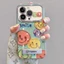 Dây đeo kèm giá đỡ, ốp điện thoại mặt cười, chống rơi phù hợp với iPhone 17 16 15 14 13 12 11 Pro Plus XS Max. BF6D168