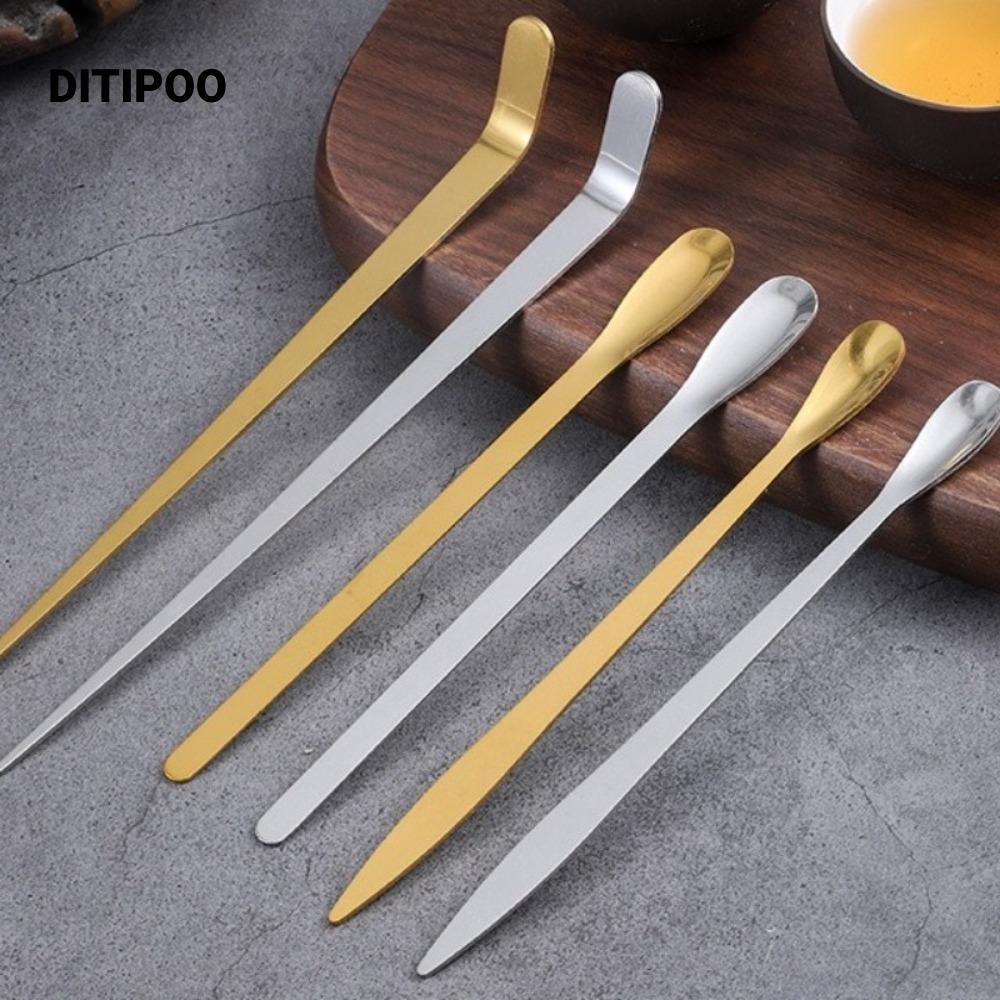 Que trà DITIPOO, Thìa Matcha truyền thống Nhật Bản, Muỗng trà lá bằng thép không gỉ