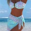 Bộ đồ bơi xẻ đôi dành cho nữ Ba mảnh Bikini bên bờ biển gợi cảm
