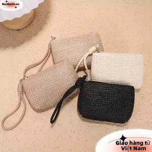 Ví mini NORDICLIFE, Ví đựng tiền xu có dây kéo, Túi đựng tiền mini bền bỉ dành cho nữ