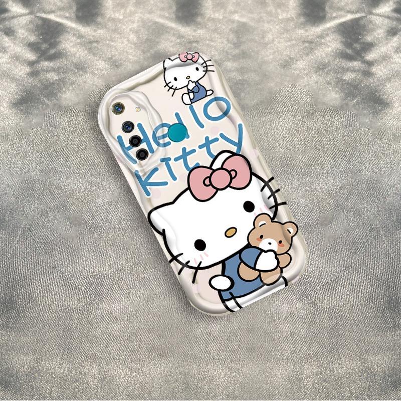 Thích hợp cho Realme 5 5i 5S 6i 3D TPU mềm Kitty Rilakkuma Vỏ điện thoại chống sốc