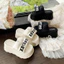 Dép Bánh Mì Nữ Mùa Hè Bên Ngoài Mặc Chữ Cái Thời Trang Niche Thiết Kế Cảm Thấy 8cm Nâng Cao Muffin Tất Cả Trận Đấu Mở Mũi Lật
