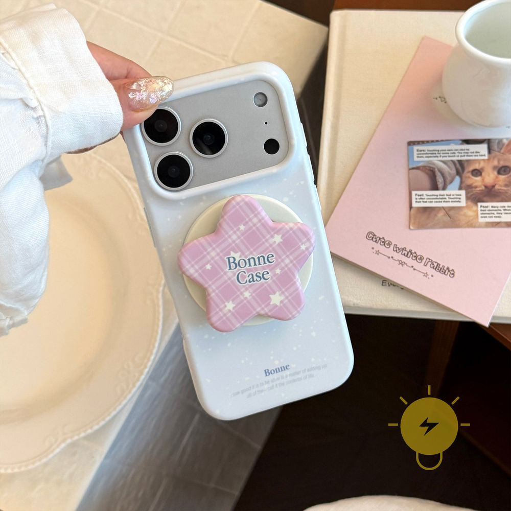 Phone Case For iPhone 17 Pro Max 16 15 14 13 with Griptok TPU Matte Magnetic with Griptok Soft Aesthetic Korean Cute