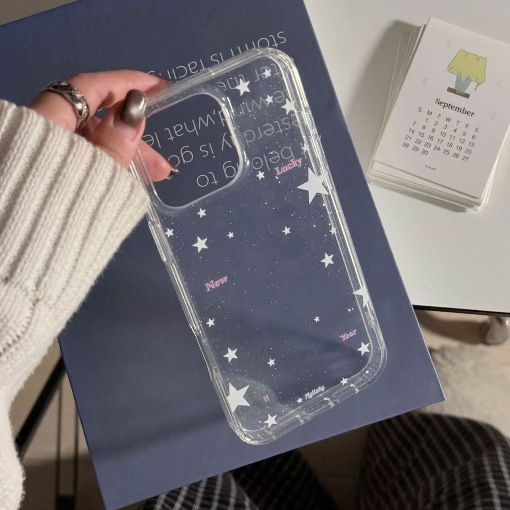 Lucky Star cho iPhone1615plus Flash Powder trường hợp 1413 trong suốt 12 mềm trường hợp