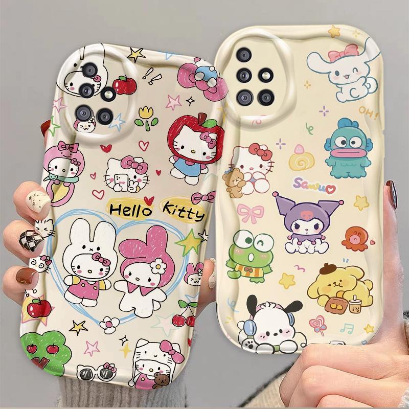 Thích hợp cho Samsung A51 A515F A71 A715F A31 4G 3D Girls Soft TPU Vỏ điện thoại chống sốc khủng long dễ thương