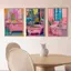 Bồn tắm động vật hổ ngựa vằn mèo đen Poster Không khung Tranh Canvas Phòng tắm Trang trí tường