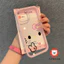 Ốp lưng iPhone Hello Kitty màu hồng cho iPhone 17 16 15 14 13 12 11 Pro ProMax Plus Ốp lưng silicon TPU mềm