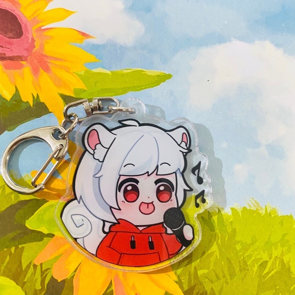 Móc khóa HERO TEAM nhân vật Simmy Phong cận Siro Mr Vịt Sammy Đào Timmy Kairon Kamui anime chibi mica acrylic