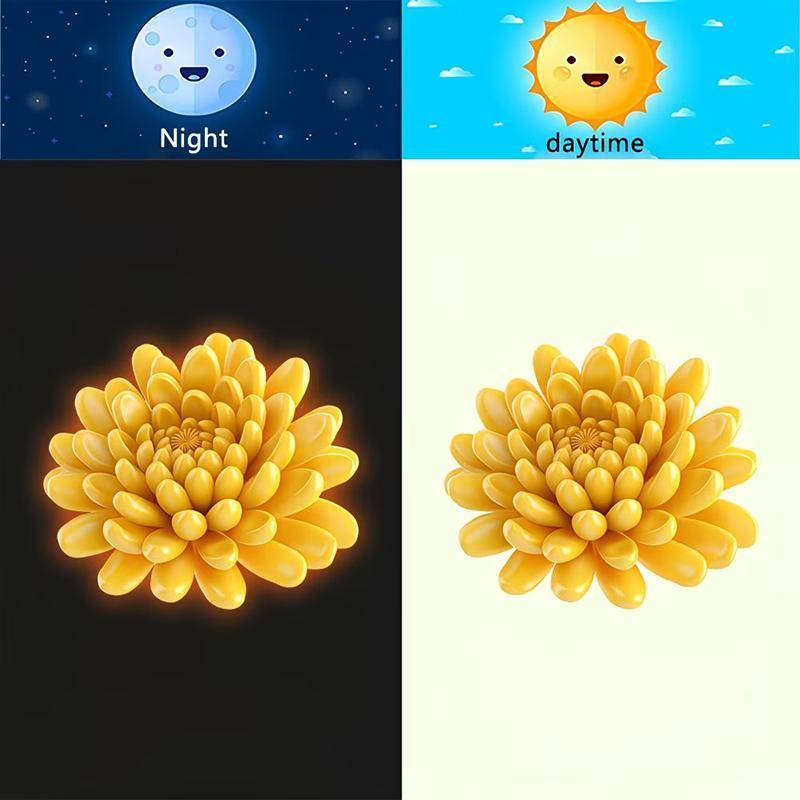 {BUDDI} Glow In The Dark Toilet Flower Stier Đề can dán tường có thể tháo rời bằng hoa dạ quang Trang trí phòng tắm Nhà DIY {buddingenergy}