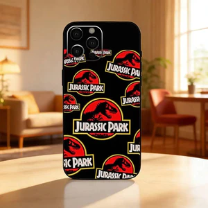 Ốp Điện Thoại Thế Giới Khủng Long TP-2 J-Jurassic Park Cho iPhone17,16,15,13,12 Plus, Max Mềm Silicone Đen Cover