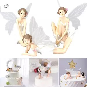 3 Chiếc DIY Vườn Cổ Tích Thu Nhỏ Đồ Trang Trí Thủ Công Các Bức Tượng Nhỏ Để Trang Trí Bánh
