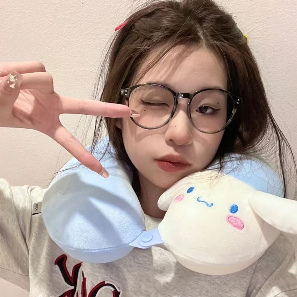 Cinnamoroll Puppy Shape PP Cotton Hình Chữ U Gối Hoạt Hình Dễ Thương Gối Du Lịch Cổ Bảo Vệ Gối Cổ Tử Cung 4.20