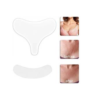 [Bea-t] 2 Cái / bộ Miếng Lót Silicon Chống Nhăn Ngực Ne Miếng Dán Silicon Có Thể Tái Sử Dụng Có Thể Giặt Được Miếng Dán Tẩy Điều Trị Chống Lão Hóa Làm Săn Chắc Da Mịn [[Mới]